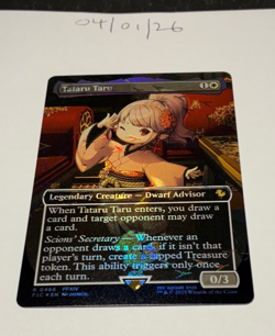 Magic the Gathering MTG Tataru Taru x1 Chocobo Track FOIL Card NM/M - Image 1