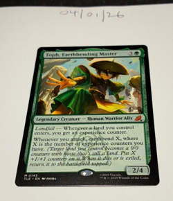 Magic the Gathering MTG Toph, Earthbending Master x1 Mythic Card NM/M Avatar - Image 1