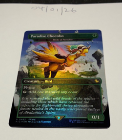 Magic the Gathering MTG Paradise Chocobo (Birds of Paradise) B'less FOIL NM/M - Image 1