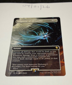Magic the Gathering MTG Judgment of Alexander x1 Borderless Card NM/M - Image 1