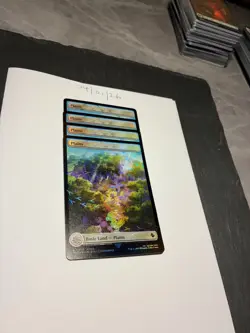 Magic the Gathering MTG Plains Full Art x4 Land Chocobo Track FOIL Cards NM/M - Image 2