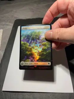 Magic the Gathering MTG Plains Full Art x4 Land Chocobo Track FOIL Cards NM/M - Image 4