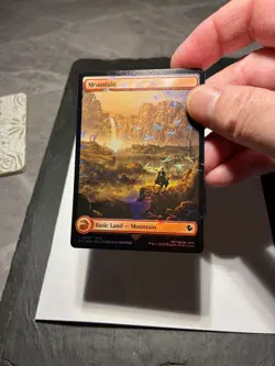 Magic the Gathering MTG Mountain Full Art x4 Land Chocobo Track FOIL Cards NM/M - Image 4