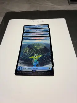 Magic the Gathering MTG Island Full Art x4 Land Chocobo Track FOIL Cards NM/M - Image 3