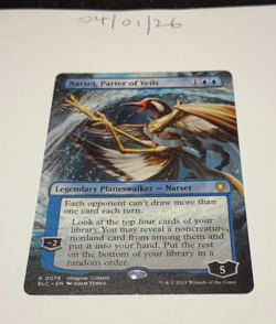 Magic the Gathering MTG Narset, Parter of Veils x1 Rare Borderless Card NM/M - Image 1