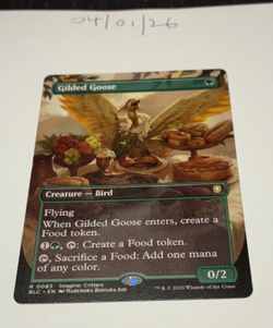 Magic the Gathering MTG Gilded Goose x1 Rare Borderless Card NM/M - Image 1