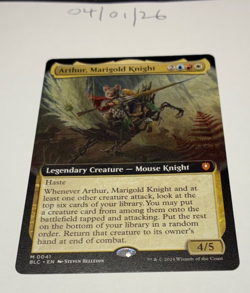 Magic the Gathering MTG Arthur, Marigold Knight x1 Mythic Extended Card NM/M - Image 1