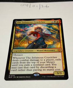 Magic the Gathering MTG The Infamous Cruelclaw x1 Mythic Card NM/M - Image 1