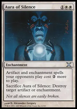 MTG AURA OF SILENCE EXC - AURA DI SILENZIO - X - MAGIC - Image 1
