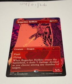 Magic the Gathering MTG Bogardan Hellkite x1 Borderless Card NM/M Secret Lair - Image 1