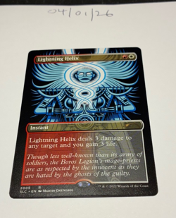 Magic the Gathering MTG Lightning Helix x1 Borderless Card NM/M Secret Lair - Image 1