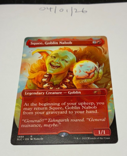 Magic the Gathering MTG Squee, Goblin Nabob x1 Borderless Card NM/M Secret Lair - Image 1