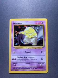 Pokemon TCG Drowzee Base Set 49/102 Regular 1999-2000 Wizards Base Set - Image 1