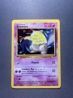 Pokemon TCG Drowzee Base Set 49/102 Regular 1999-2000 Wizards Base Set - Image 3