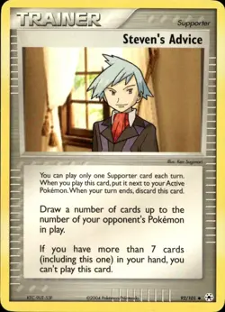 Steven's Advice 92/101 Uncommon EX Hidden Legends Pokemon - Image 1