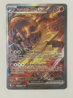 Pokemon TCG Team Rocket's Moltres ex Destined Rivals Stamped UPC Promo Set - Image 2