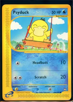 Pokemon AQUAPOLIS - #104/147 Psyduck - Nonholo - ENG - NM/M - Image 1