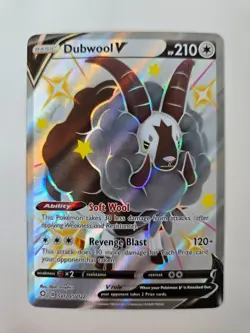 Pokemon Dubwool V SV120/SV122 - Shining Fates: Shiny Vault Holo - Image 1