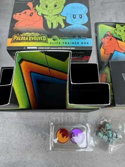 Paldea Evolved Pokemon Center PC ETB Elite Trainer Empty Box RARE! Collectors - Image 2