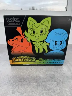 Paldea Evolved Pokemon Center PC ETB Elite Trainer Empty Box RARE! Collectors - Image 3
