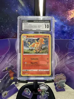 Pokemon CGC 10 Gem Mint TCG Classic Collection Holo Rapidash CLC 005/034 - Image 1