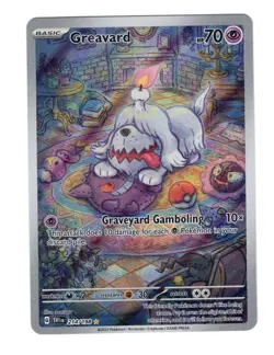 2023 Pokemon TCG: Greavard 214/198 Sv01: Scarlet & Violet Base Set Holo Rare - Image 1