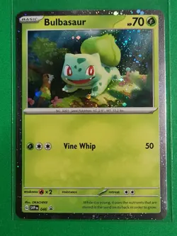 Pokemon TCG Scarlet & Violet Black Star Promo Bulbasaur #46 Cosmos Rare - Image 1