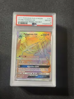 2017 Pokemon Sun & Moon Metagross GX #157 Guardians Rising Secret PSA 8 - Image 2