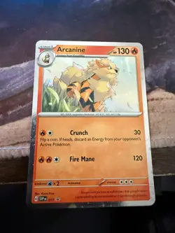 Pokemon TCG Arcanine SVP Black Star Promos SVP011 Holo Promo Cosmos Holo Rare... - Image 1