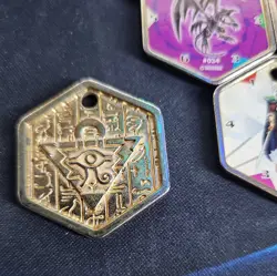 Yu-Gi-Oh! Vintage Takahashi Metal Medallions Hexors Coins Tags Lot 7 coins - Image 2