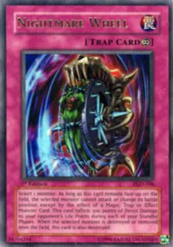 Nightmare Wheel - PGD-106 - Ultra Rare - 1st Edition HP Yugioh Pharaonic Guardia - Image 1