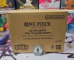 ONE PIECE: The Three Brothers Ultra Deck Box ST-13 CASE 6 Decks In A Sealed Case - Image 1