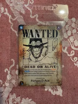 Portgas.D.Ace Wanted Poster OP13-119 One Piece Carrying On His Will ERROR SP - Image 1