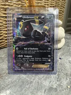 Pokemon TCG Umbreon EX 55/124 Fates Collide Ultra Rare Holo Card NM/Mint + - Image 1