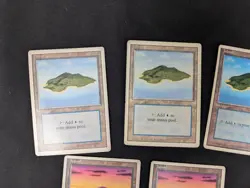 Magic The Gathering Island Land Cards Lot - Vintage 1995 MTG - 11 Card Lot MP/HP - Image 2