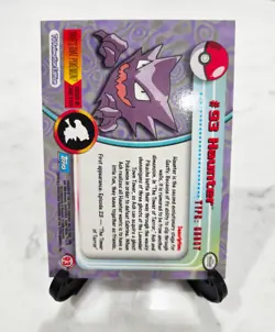 Haunter #93 Rainbow Foil Pokemon Topps 2000 TV Animation Card - Image 2