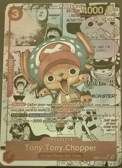 Tony Tony.Chopper Animal/Straw Hat Crew- OnePce Foil Art English PROXY Card - Image 1