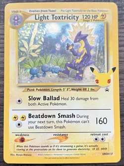 Light Toxtricity SWSH137 Pokemon TCG Sword & Shield Promo Cards Holo MINT NM - Image 1