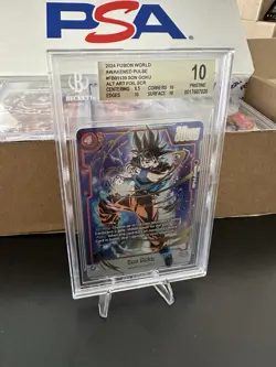 Dragon Ball Super Card Game Son Goku FB01-139 SCR Secret Rare Fusion World BGS10 - Image 1