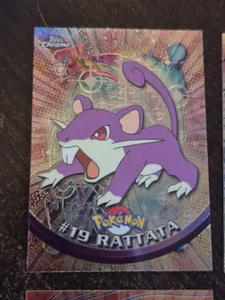 Pokemon Topps Chrome 4 Card Lot Nidoking Venonat Raticate Rattati Rare Vintage - Image 3