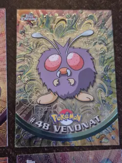 Pokemon Topps Chrome 4 Card Lot Nidoking Venonat Raticate Rattati Rare Vintage - Image 4