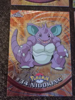 Pokemon Topps Chrome 4 Card Lot Nidoking Venonat Raticate Rattati Rare Vintage - Image 5