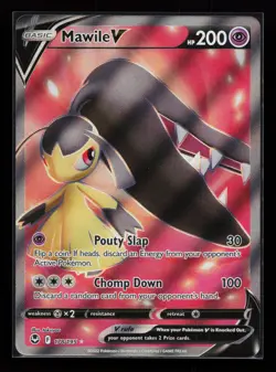 Mawile V (Full Art) 178/195 Ultra Rare SWSH12: Silver Tempest Pokemon Card - Image 1