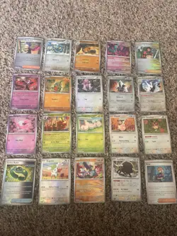 Pokemon Prismatic Evolution Reverse Holo Masterball/Pokeball Card Lot (20 Cards) - Image 1