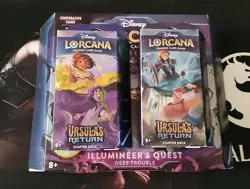 Disney Lorcana Illumineer's Quest Deep Trouble Ursula's + Starter Decks Sealed - Image 1