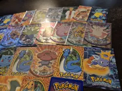 Pokemon Topps Big Card Lot Foils And Non. Die Cut Squirtle. Charizards Gengar - Image 4
