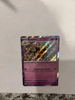 Pokemon Kadabra Card 149/091 Shiny Holo Rare Sv: Paldean Fates Pokemon TCG NM - Image 3