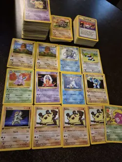 Huge Base Set Fossil Etc 300+ Pokemon Card Lot Vintage Shadowless, 1st Editions - Image 1
