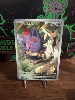 Pokemon N's Zorua 189 Sv: Scarlet & Violet Promo Cards Holo NM - Image 1