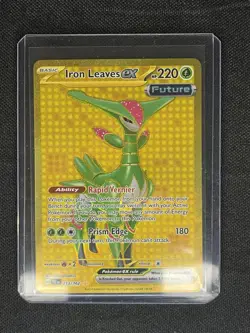 Pokemon Iron Leaves EX Gold Secret Rare Card 213/162 Temporal Forces NM - Image 1
